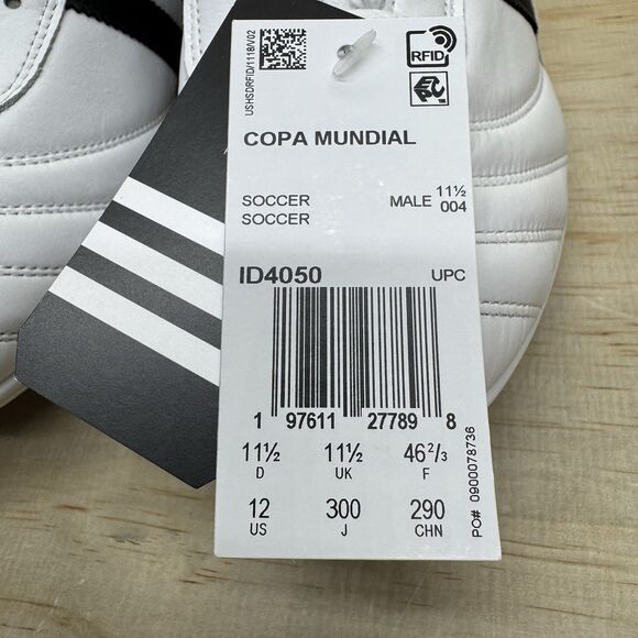 NEW Adidas COPA MUNDIAL Soccer Cleats Mens Sz 12 Made in Germany White ID4050 main image 9